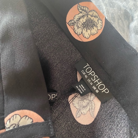 Topshop wide leg trousers silk - Picture 4 of 4